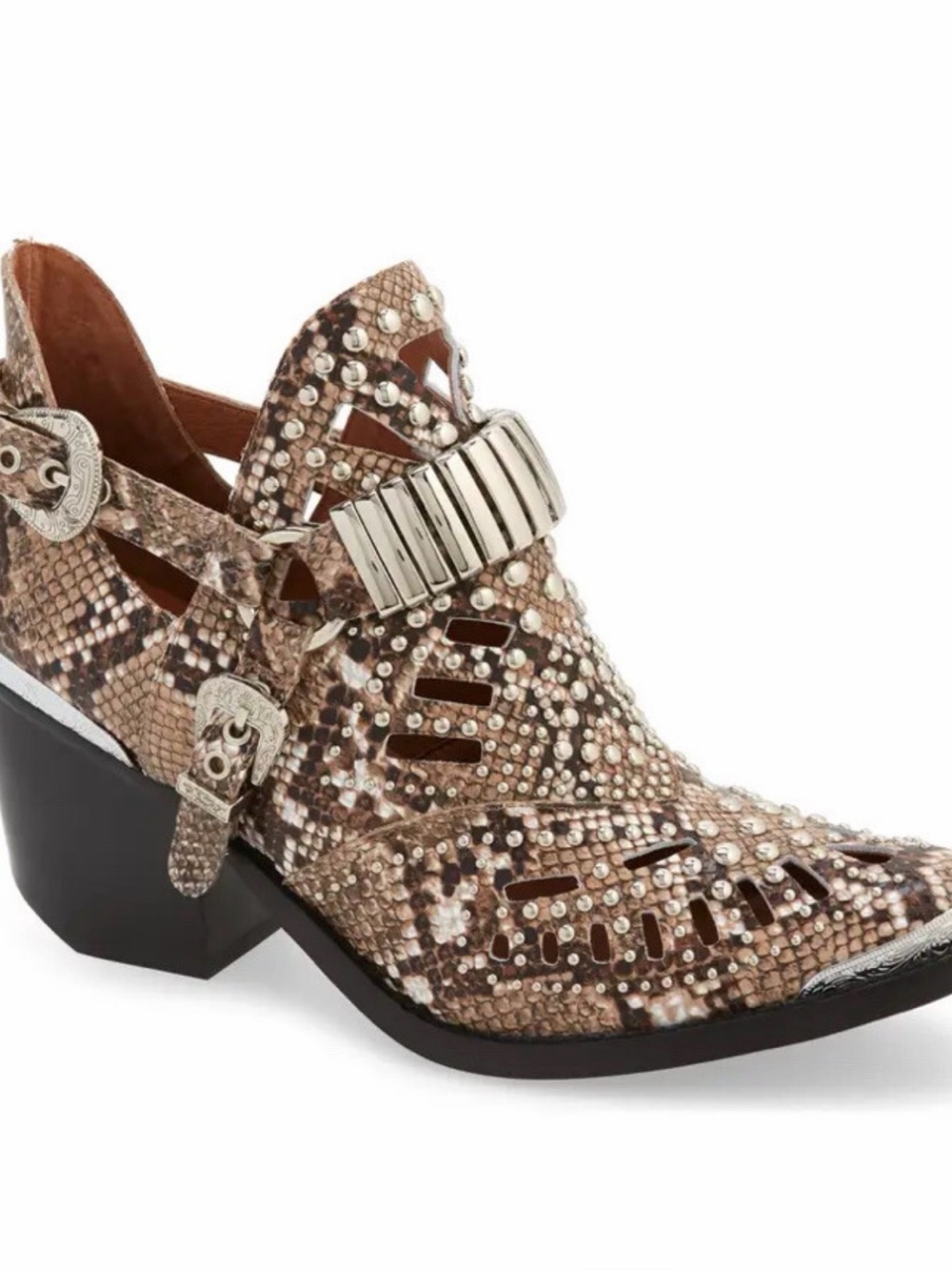 Jeffrey Campbell Calhoun Cutout Leather Bootie